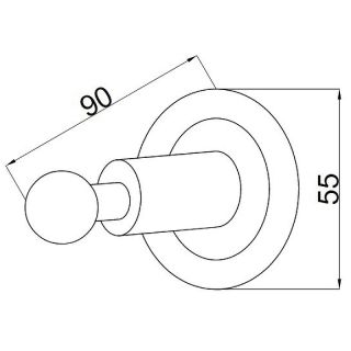 Крючок Boheme Murano 10906-R-G золото/рубиновый